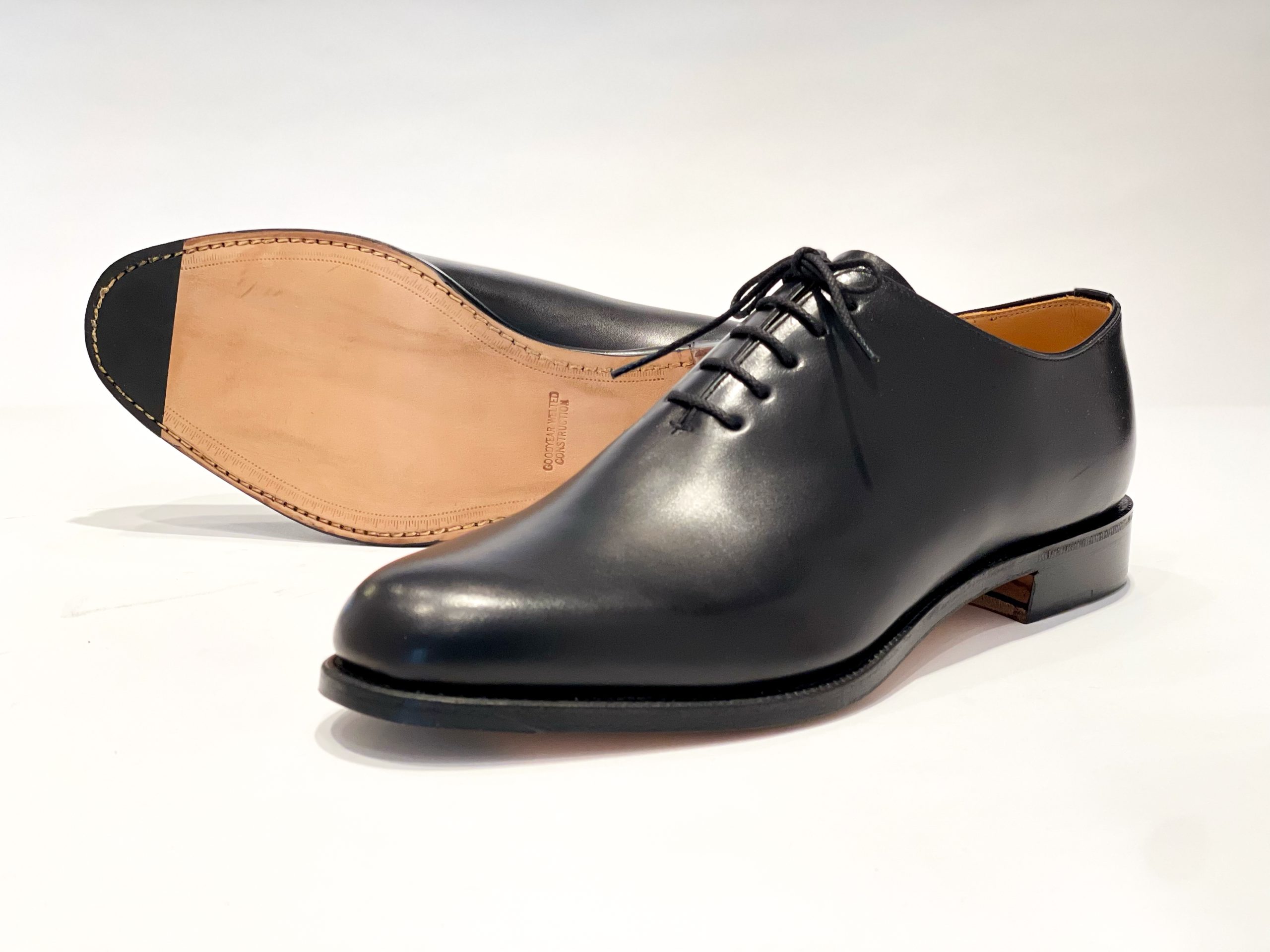 オーツカホールカットメンズシューズ HS-2328 クロ