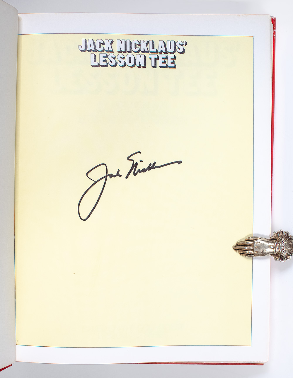 Jack Nicklaus' Lesson Tee. - Raptis Rare Books | Fine Rare and