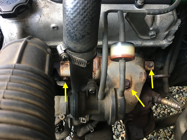 エキゾーストマニホールドカバーの交換｜ジムニー | 魚ココロあれば水