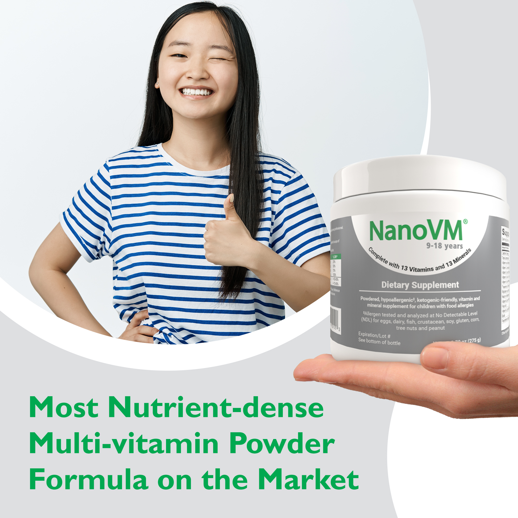 NanoVM 9-18, Food Allergy Supplement - Solace Nutrition