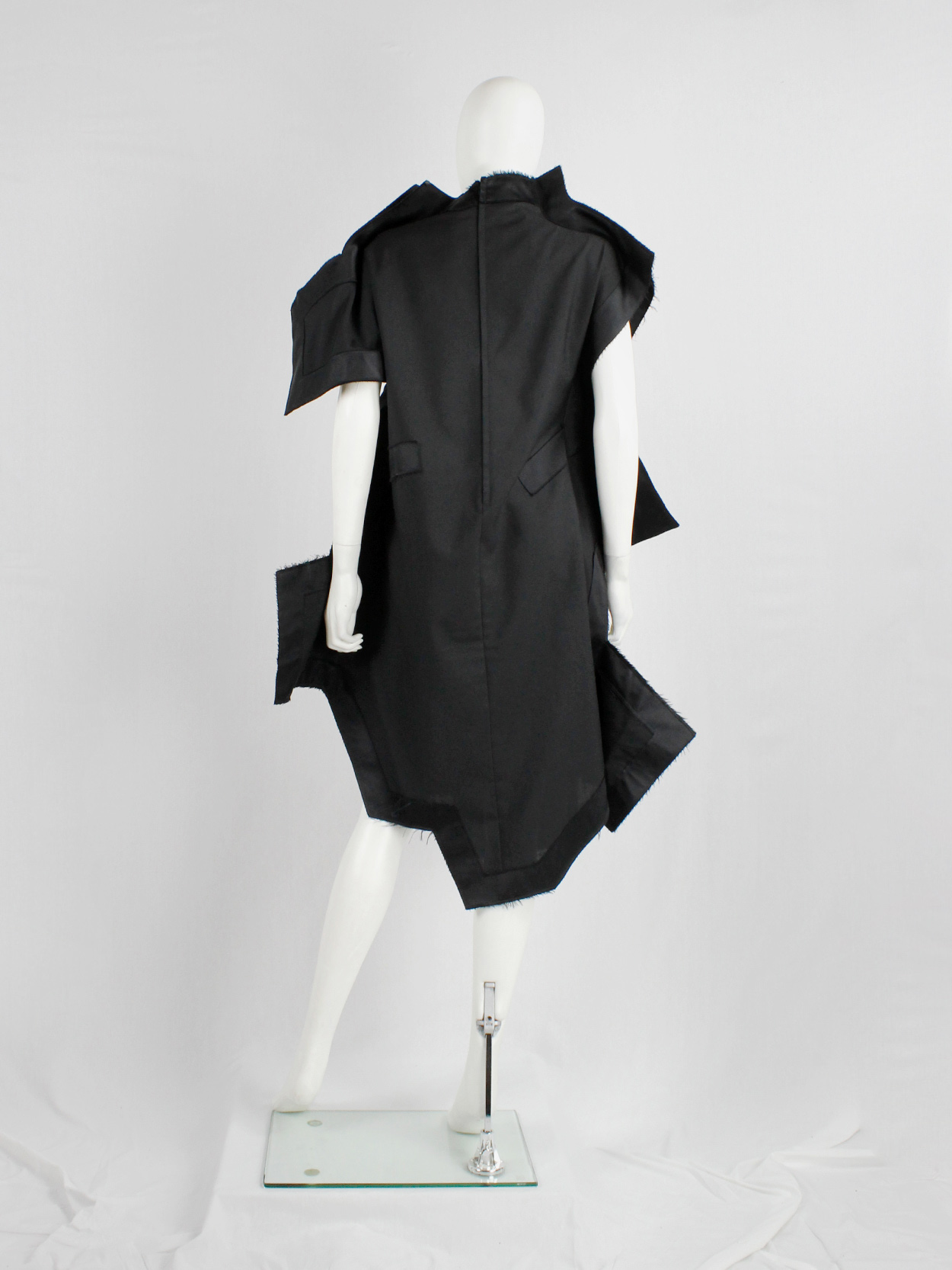 Comme des Garçons black geometric two-dimensional 'paperdoll