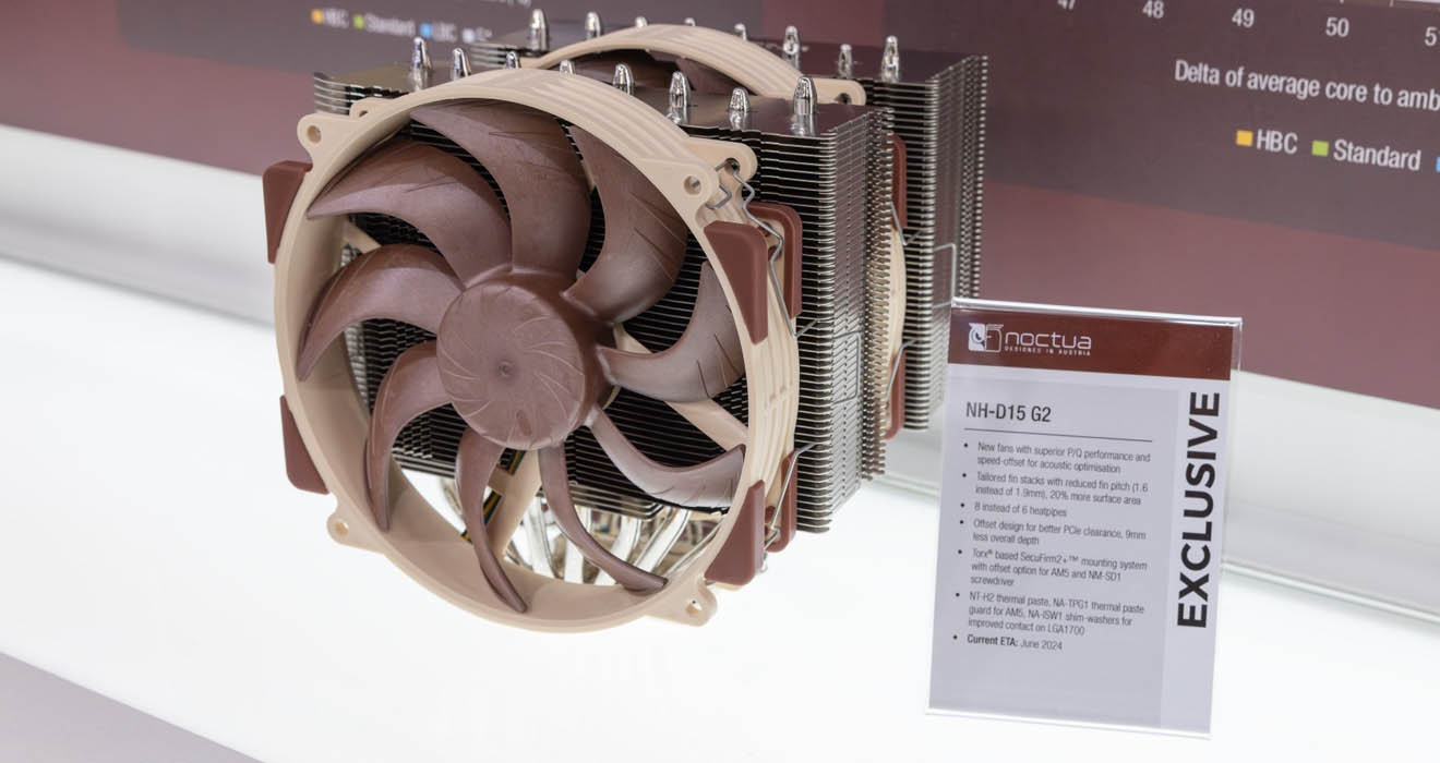 Noctua at COMPUTEX 2024, Teases Next-Gen NH-D15 Flagship CPU