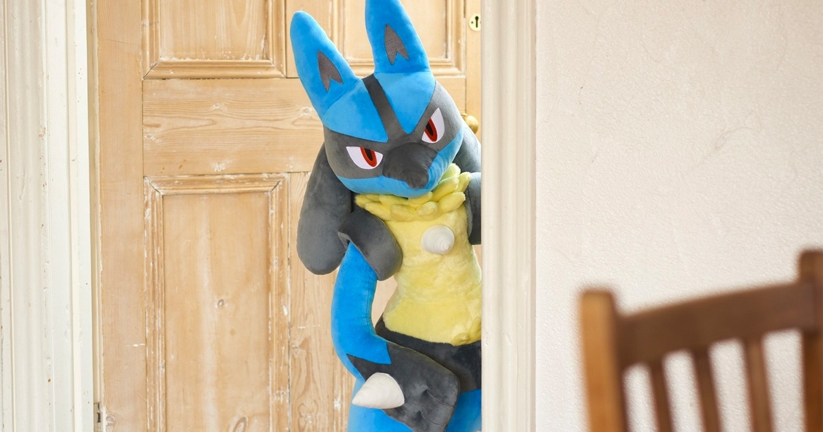 波動は我にあり！「ぬいぐるみ 等身大ルカリオ」ポケモンセンター