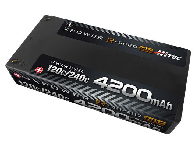XPOWER R-SPEC Li-HV 7.6V 4200mAh 120C/240C | Hitec Multiplex Japan