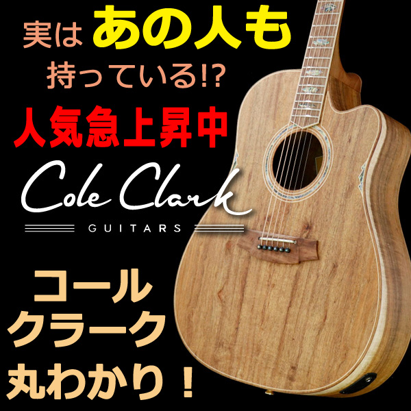 実はあの人も持っている！？人気急上昇中のアコギ「Cole Clark コール