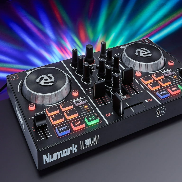 inMusic Brands Numark Party Mix DJ Controller with Built-In Light