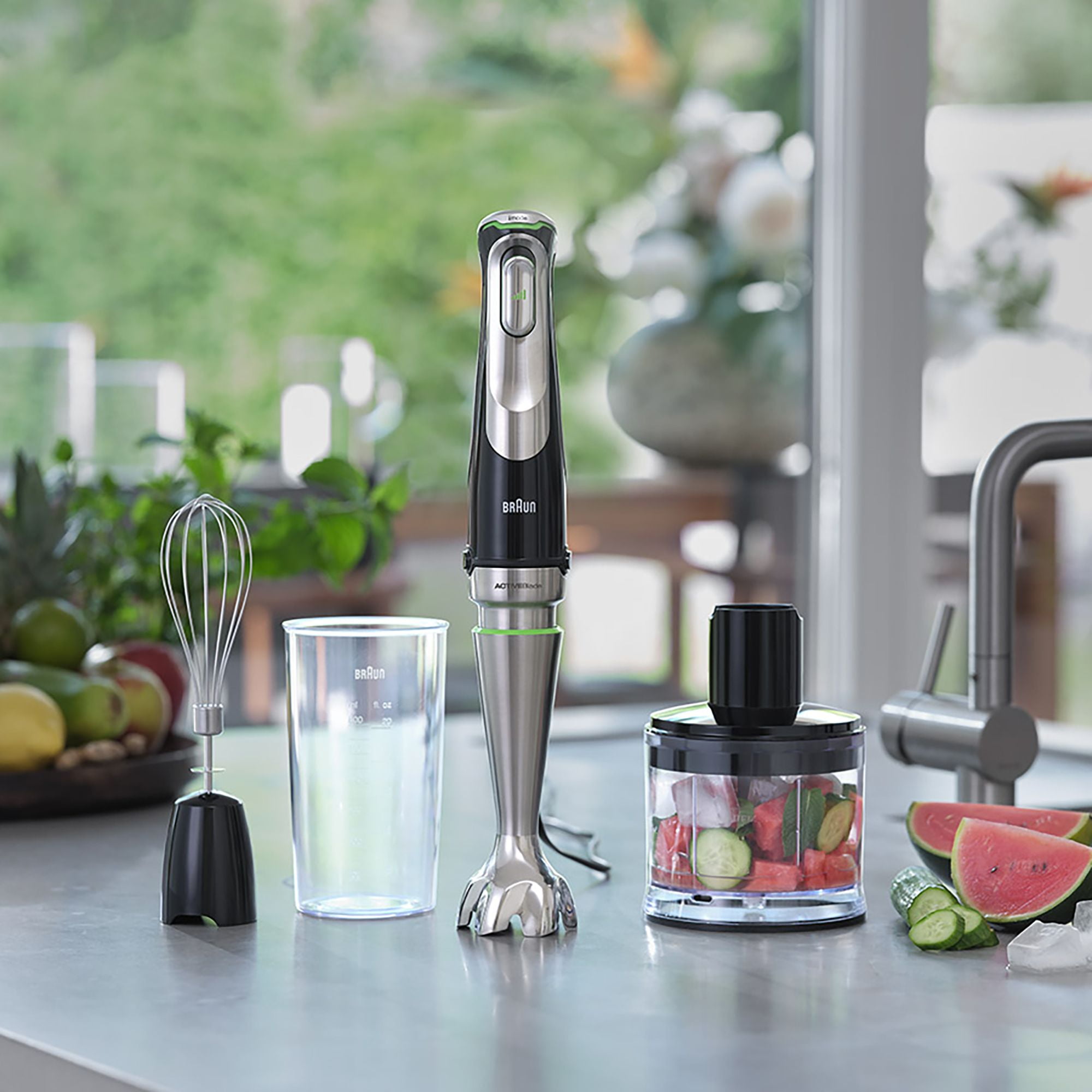 Braun Multiquick 9 Mixer, Immersion Liquid Stick Hand Blender with
