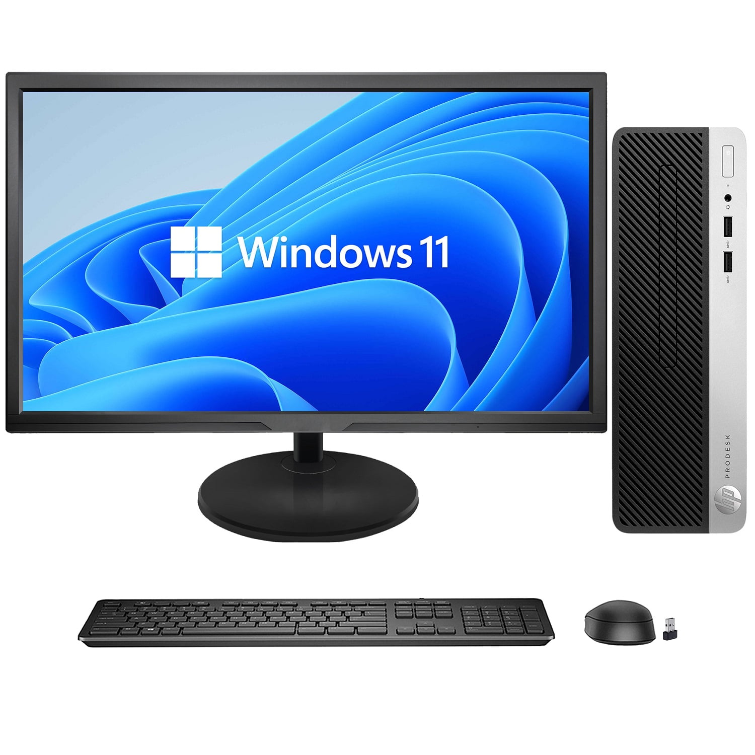 HP ProDesk 400 G5 SFF Business Desktop PC Computer,New 22 inch FHD