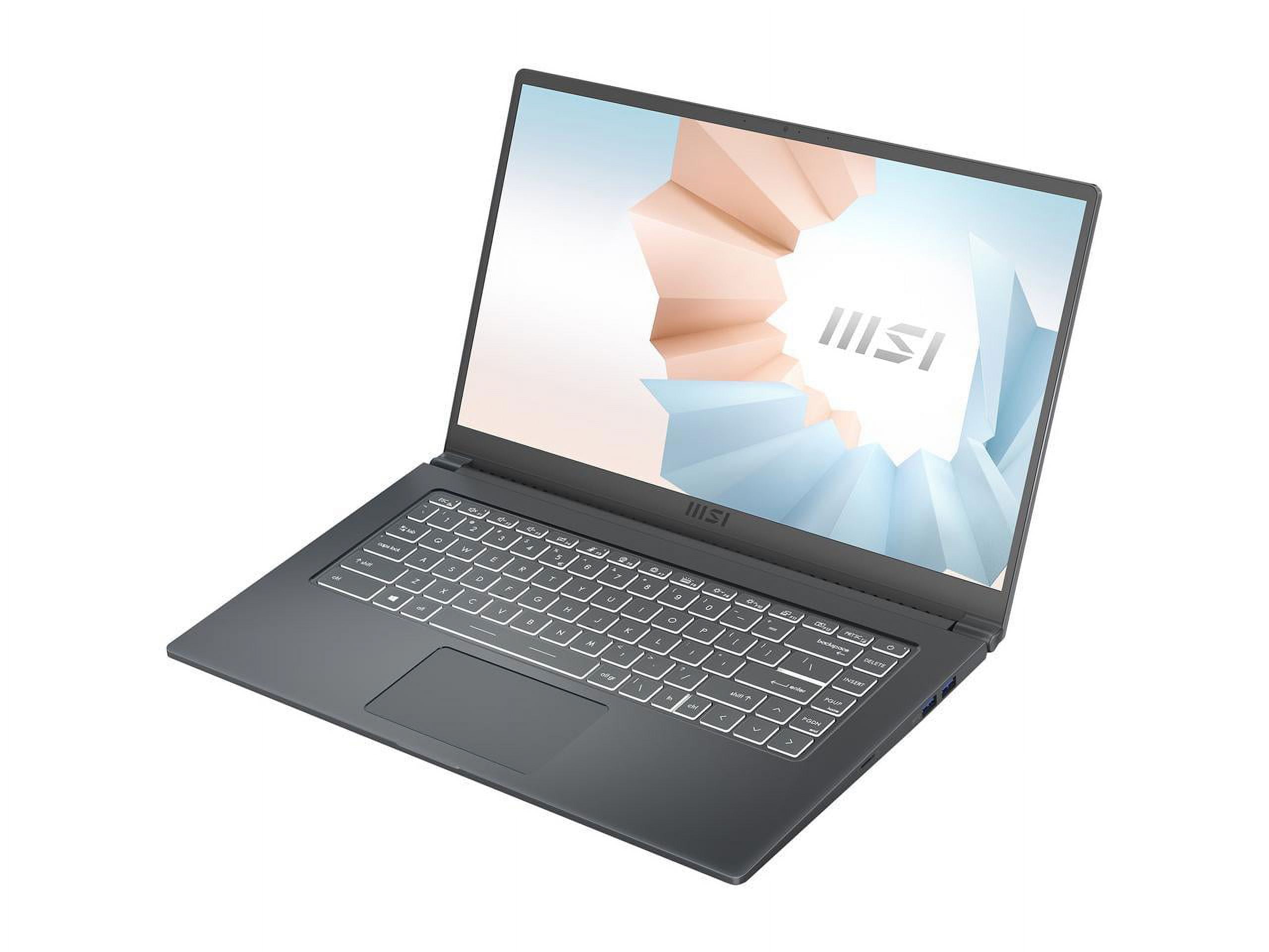 MSI Laptop Modern 15 AMD Ryzen 7 5000 Series 5700U (1.80GHz) 8GB