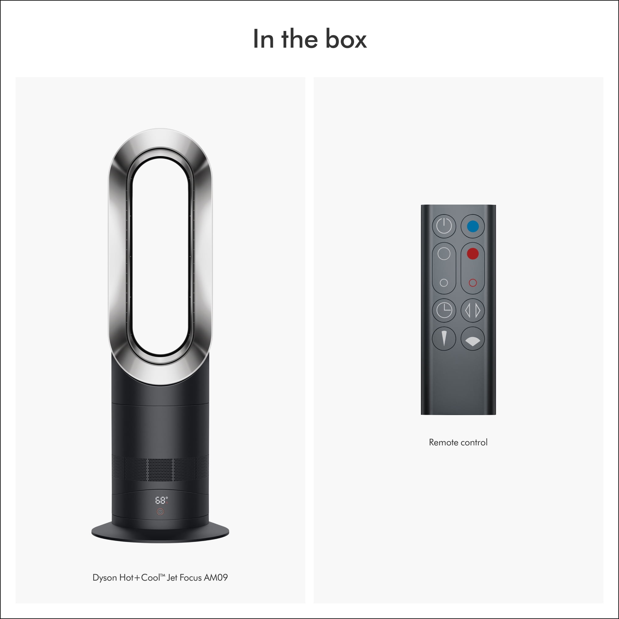 Dyson Hot+Cool Jet Focus Fan Heater, Black Nickel, Fast Heating
