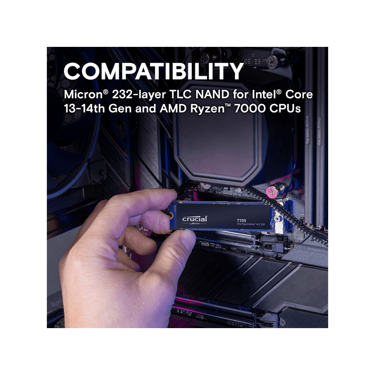 Crucial T705 1 TB Solid State Drive - M.2 2280 Internal - PCI