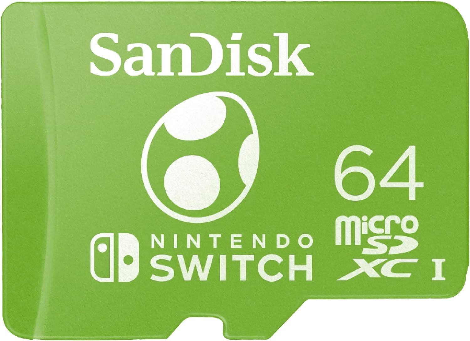 64GB microSDXC Card Licensed for Nintendo Switch, Yoshi Edition