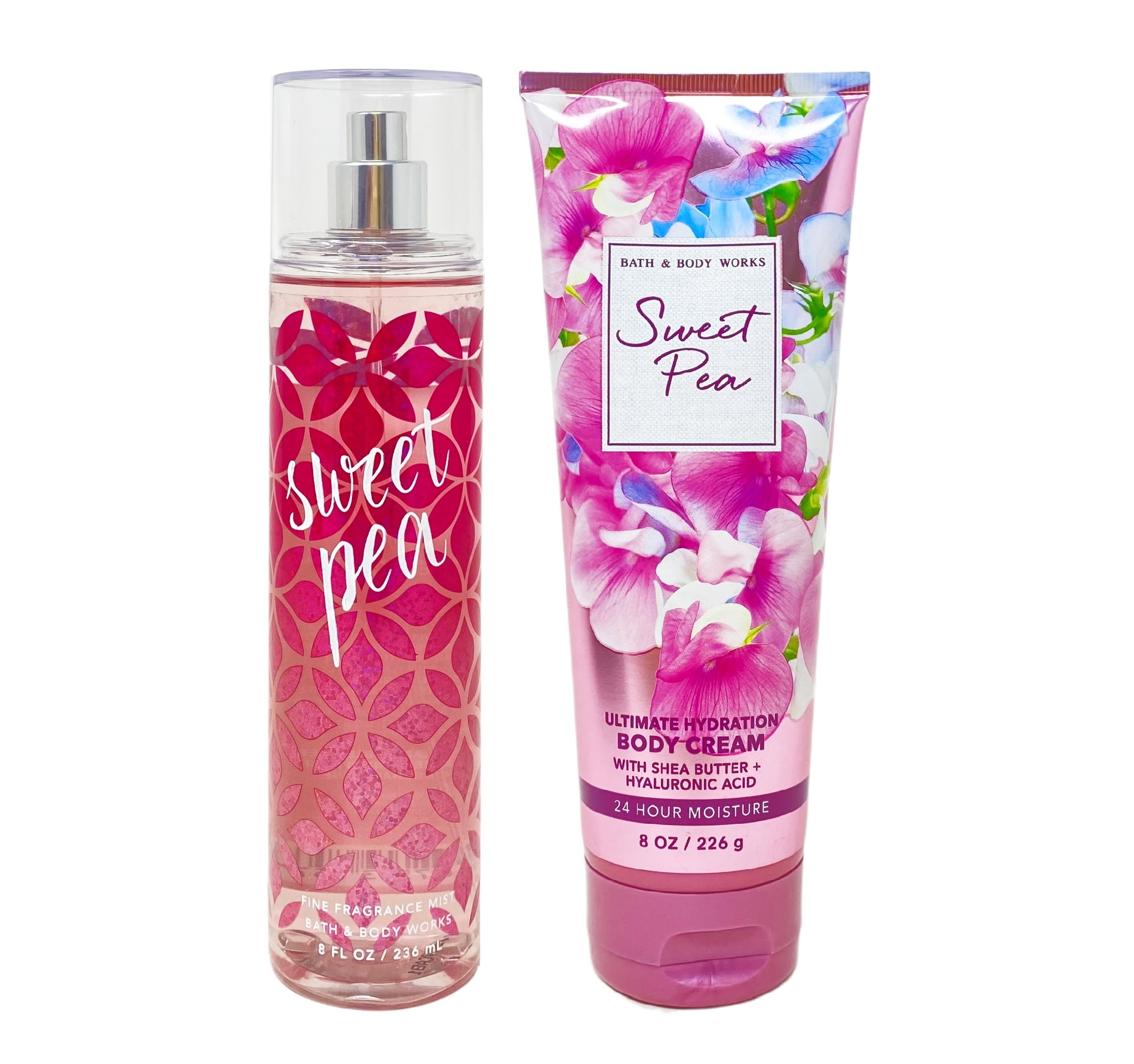 Bath & Body Works Sweet Pea Gift Set, Fragrance Mist and Body