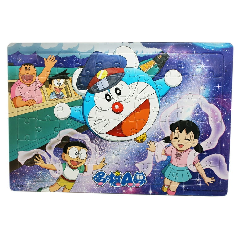 Doraemon and Friends Floating Through Space Framed Puzzle (60pc