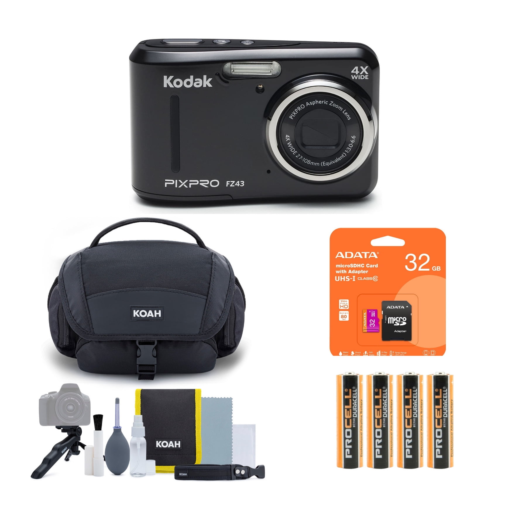 Easy Shoot Kodak PIXPRO FZ43 Friendly Zoom Digital Camera with