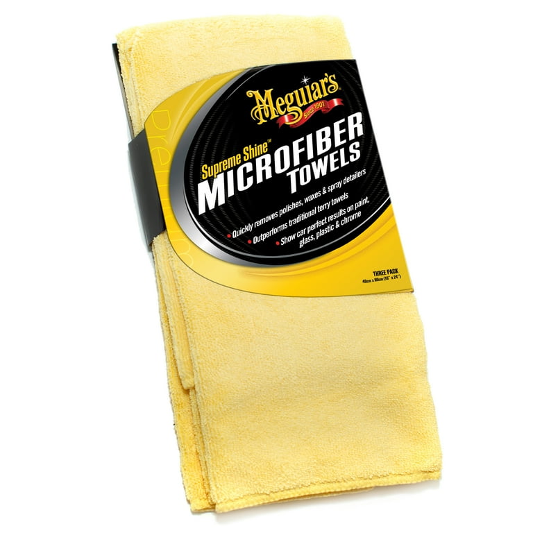 Meguiar's Supreme Shine Microfiber Towels for Car Auto Wash, X2020