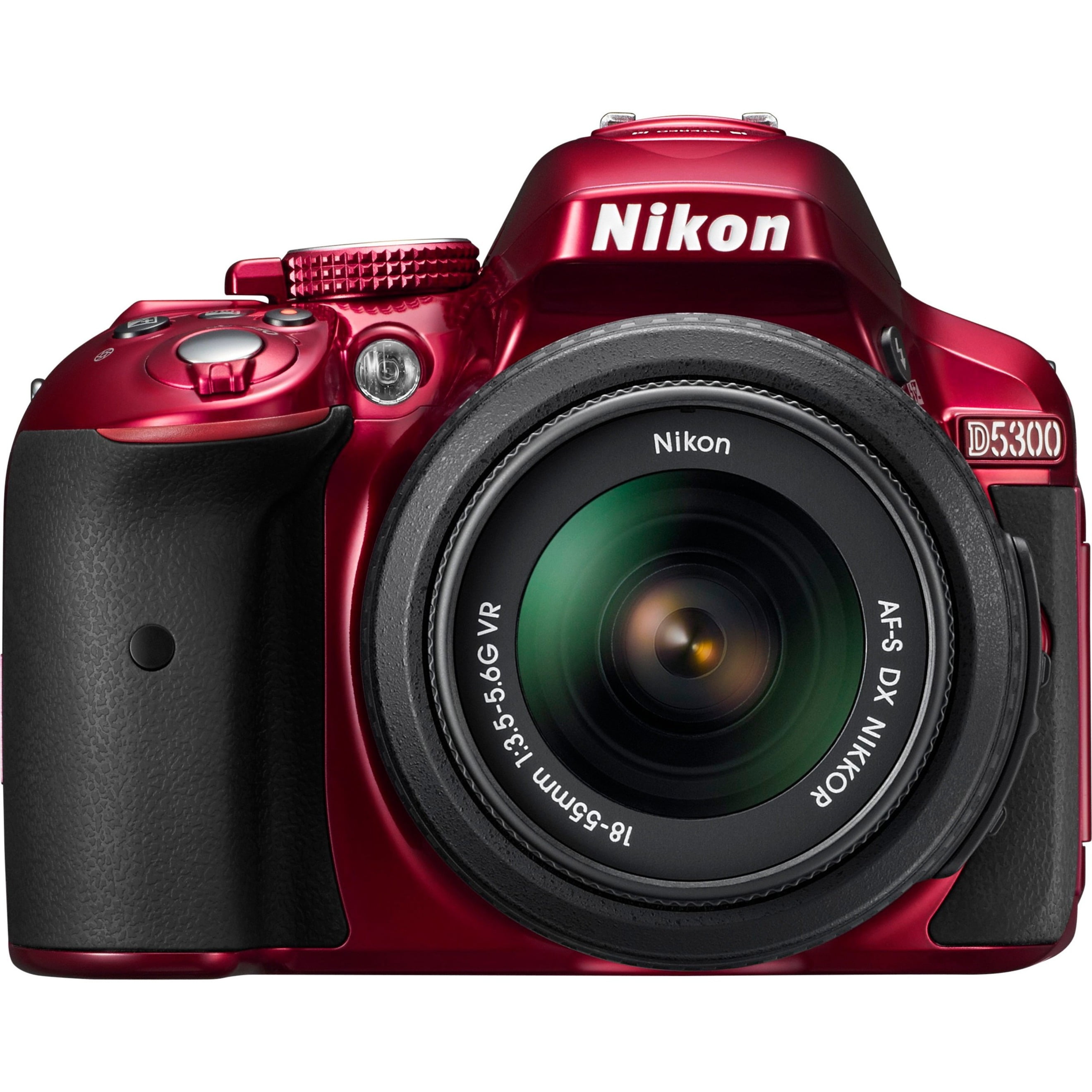 Nikon D5300 Digital Camera with AF-S VR DX 18-55mm Lens, Red