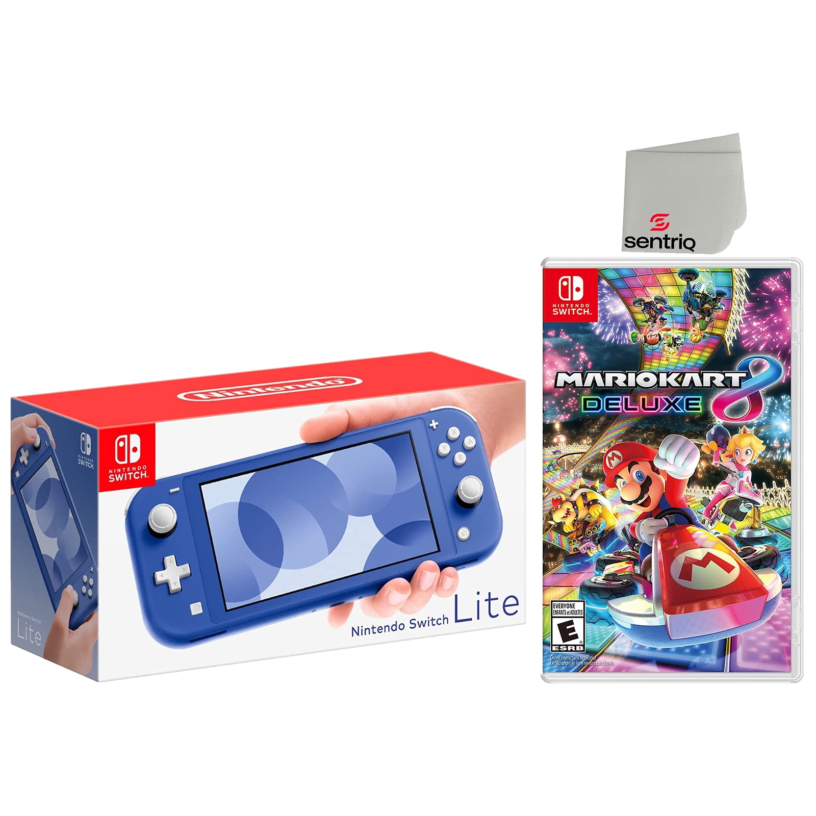 Nintendo Switch Lite Turquoise 32GB, Mario Kart 8 Deluxe Bundle