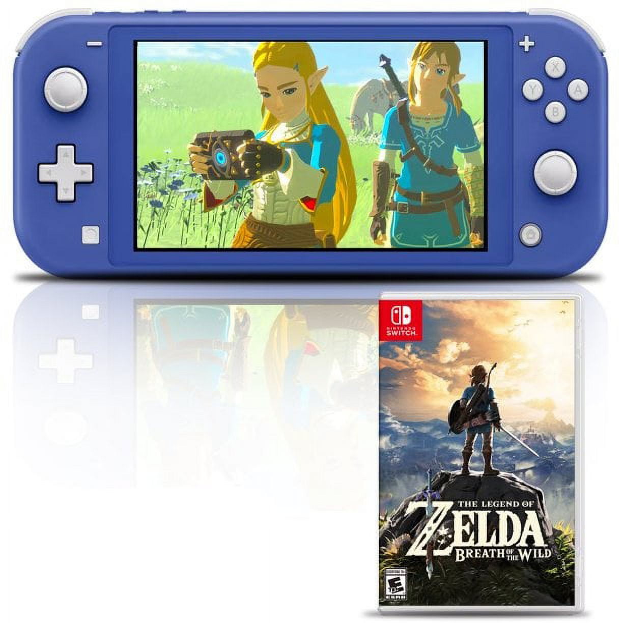 Nintendo Switch Lite (Blue) Gaming Console Bundle with Zelda