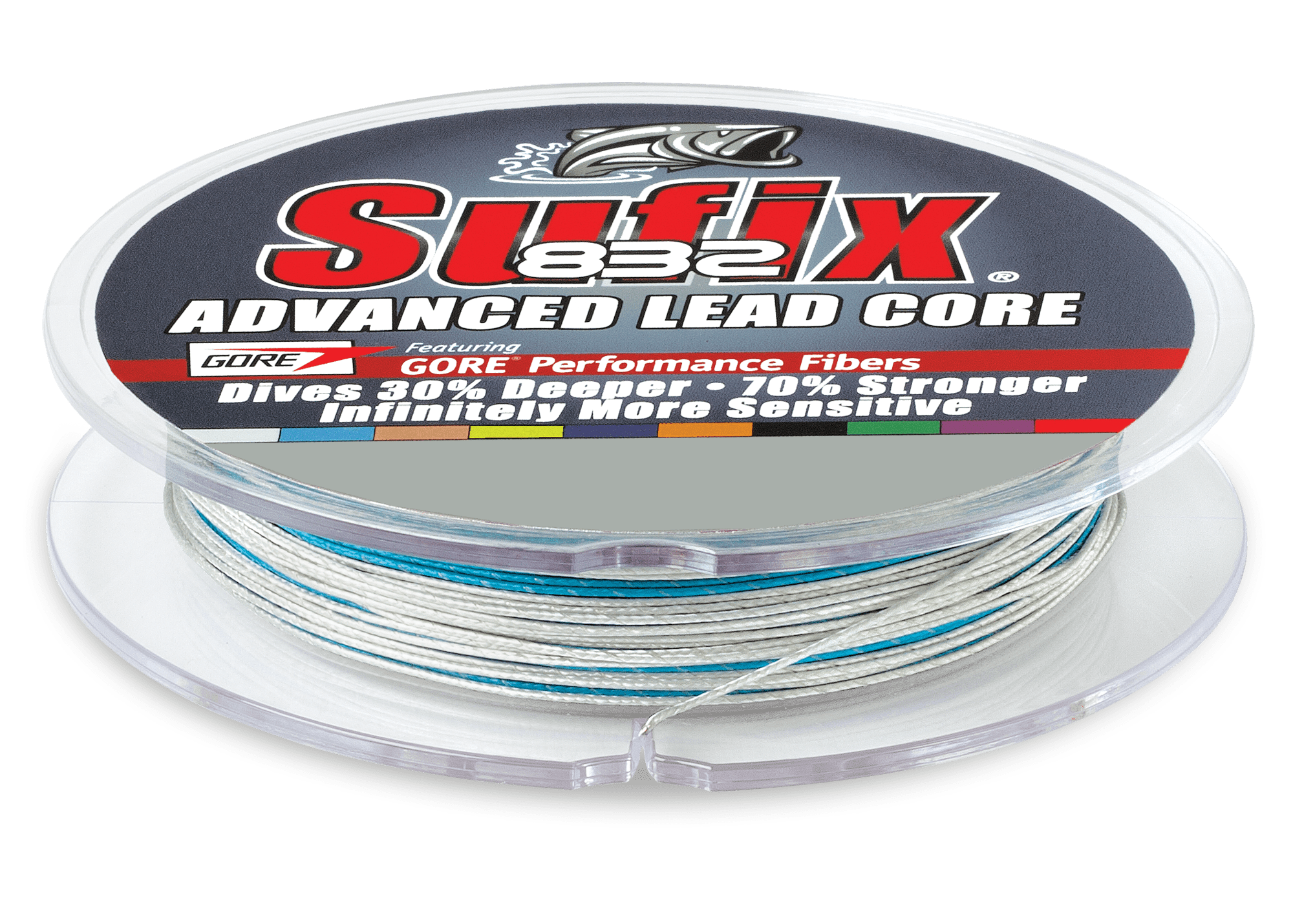Sufix 832 Advanced Lead Core Fishing Line 100 Yds 12lb - Walmart.com