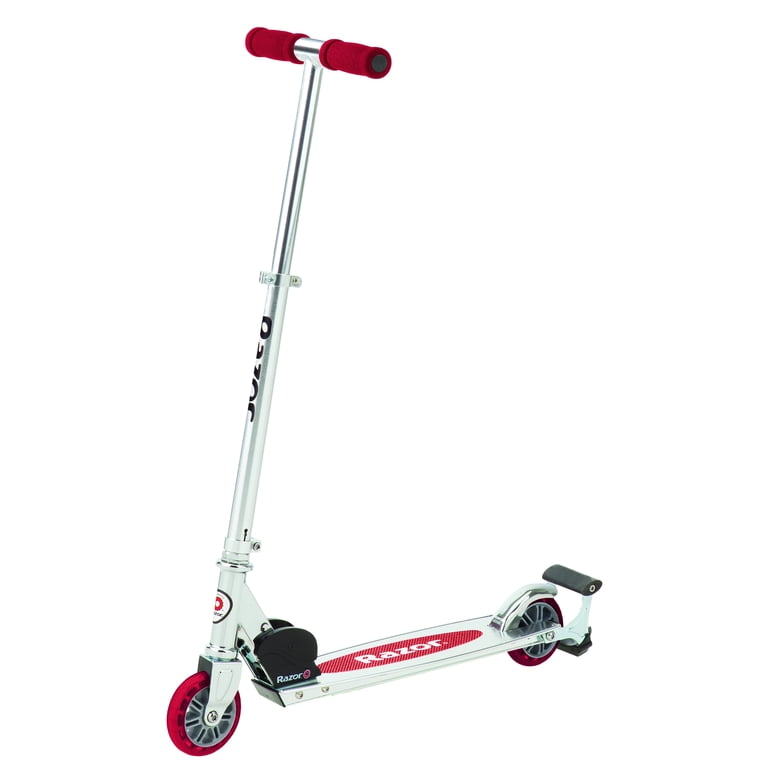 Razor Spark Folding Kick Scooter - Red, Lightweight, Aluminum, for