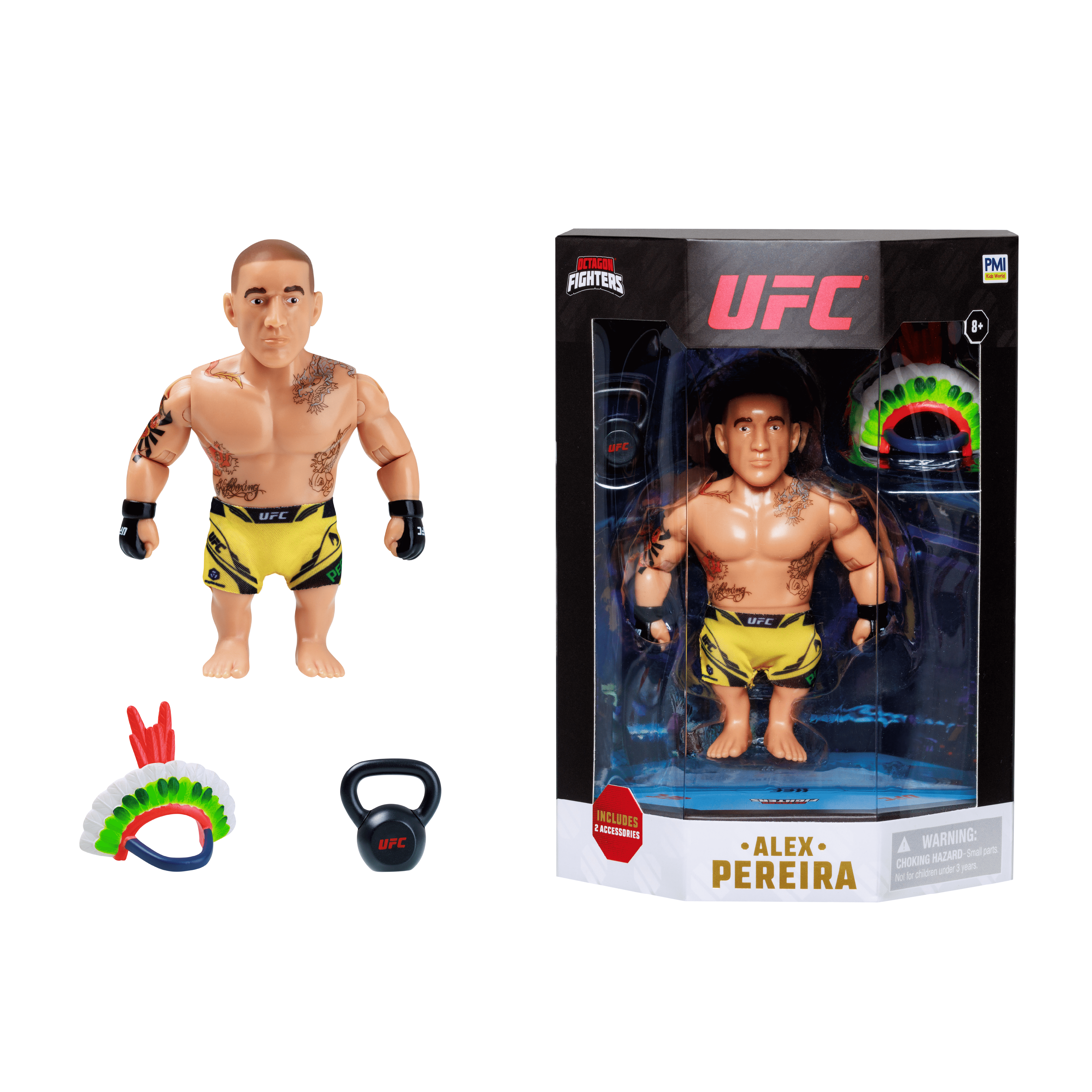 UFC Alex Pereira 4.5 Inch Action Figure with Accessories - Walmart.com