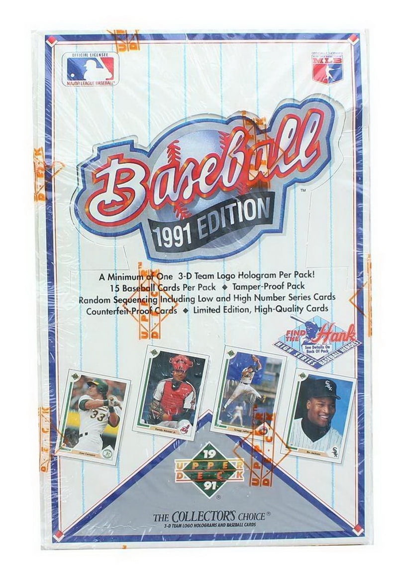 1991 Upper Deck Baseball High Series Wax Box Factory Sealed