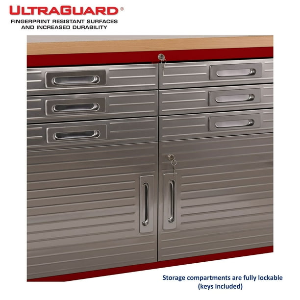 Seville Classics UltraHD 11 Drawer Rolling Workbench, 77