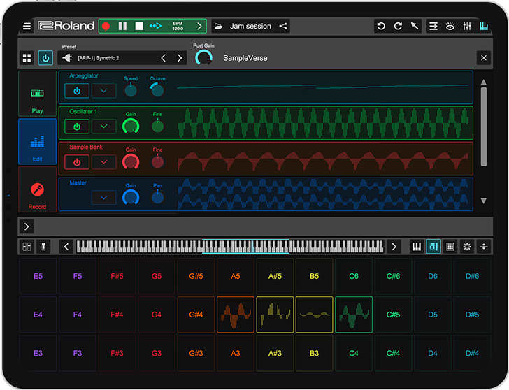 ローランド、無償の音楽制作ソフト、「Zenbeats」をリリース…… iOS