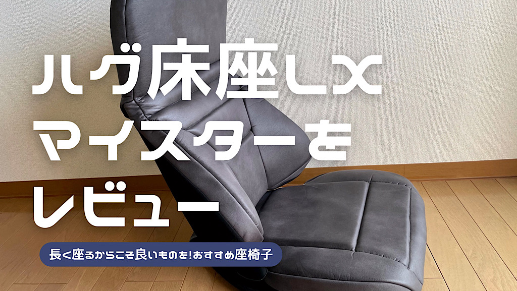エクスジェルの座椅子】ハグ床座LXマイスター購入レビュー【まるで高級