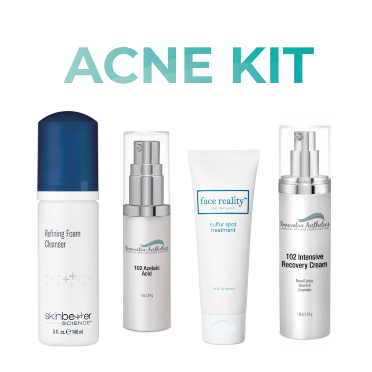 Acne Kit: Skincare System- Includes Skinbetter Refining Foam Wash