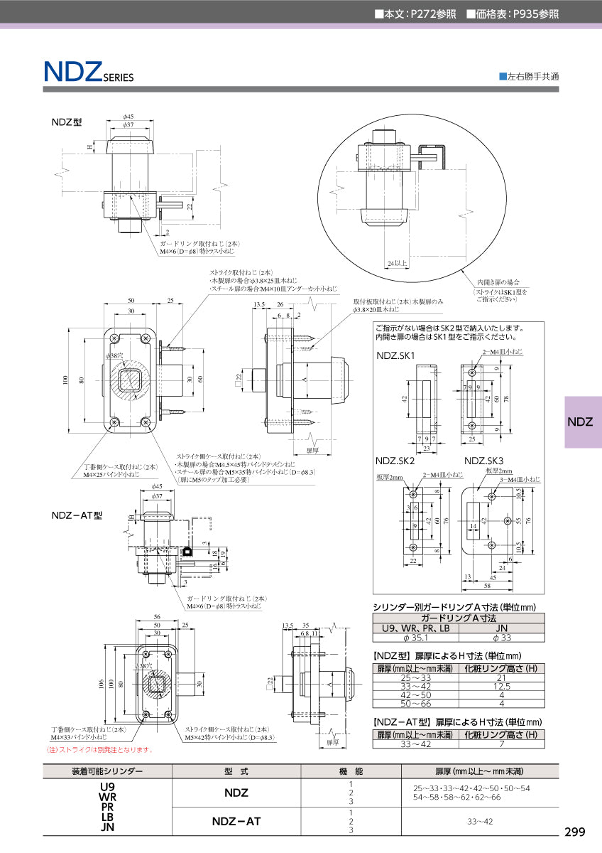 NDZ-3 片開き用 ST｜面付本締錠｜美和ロック（MIWA） – イブニーズ.com