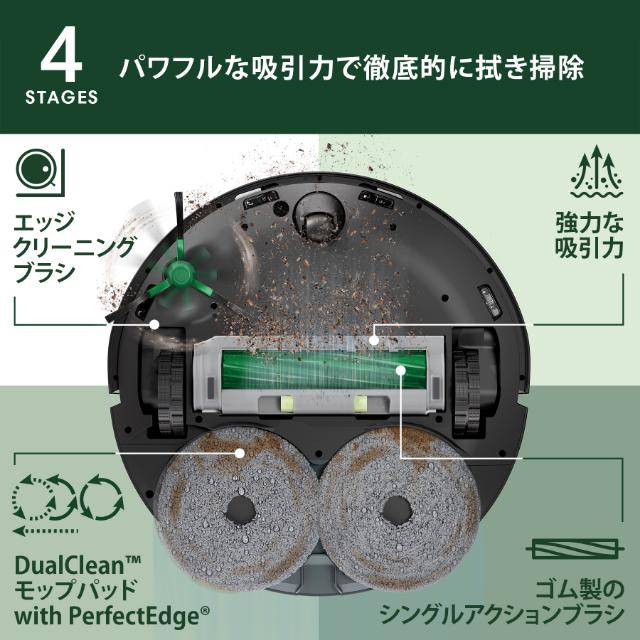 Roomba Plus 505 Combo ロボット + AutoWash 充電ステーション アイ