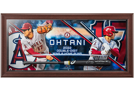 大谷翔平 アメリカン・リーグ™ 2022 2桁勝利・2桁本塁打達成記念 直筆