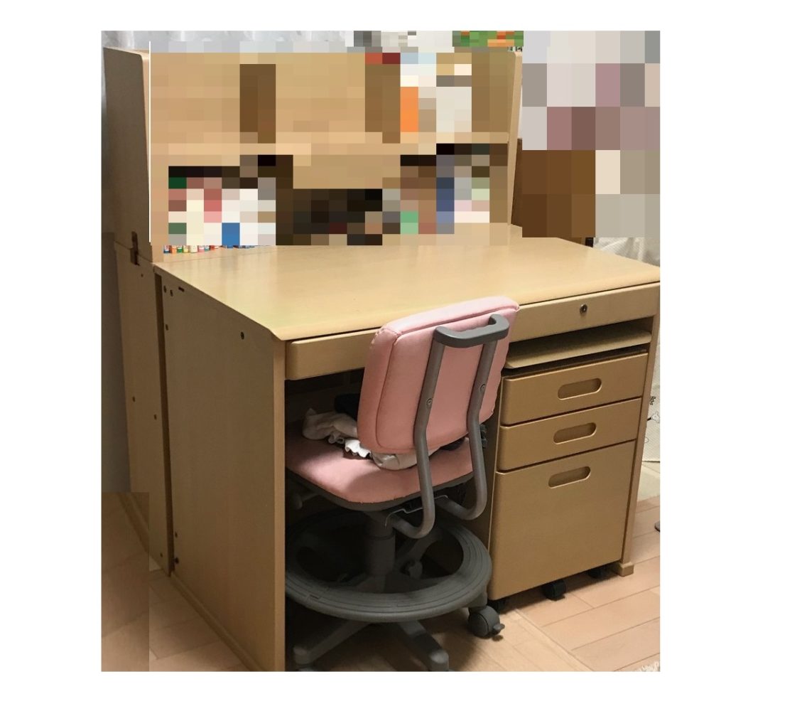 ニトリの学習机「組み合わせデスク（くみあわせですく）」何年か使って