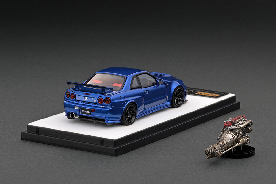 PGM-430101-1 1/43 Nismo R34 GT-R Z-tune Metallic Blue | LINE UP