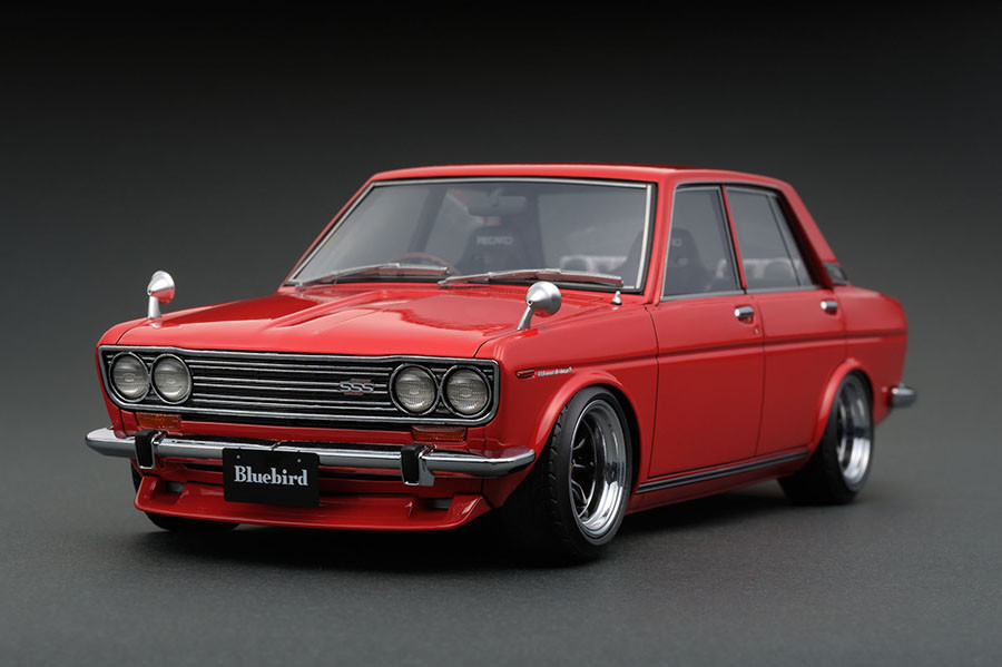 IG0613 1/18 Datsun Bluebird SSS (P510) Red | LINE UP | ignition