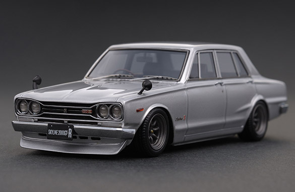 IG0076 1/43 Nissan Skyline 2000 GT-R (PGC10) Silver 1970 | LINE UP