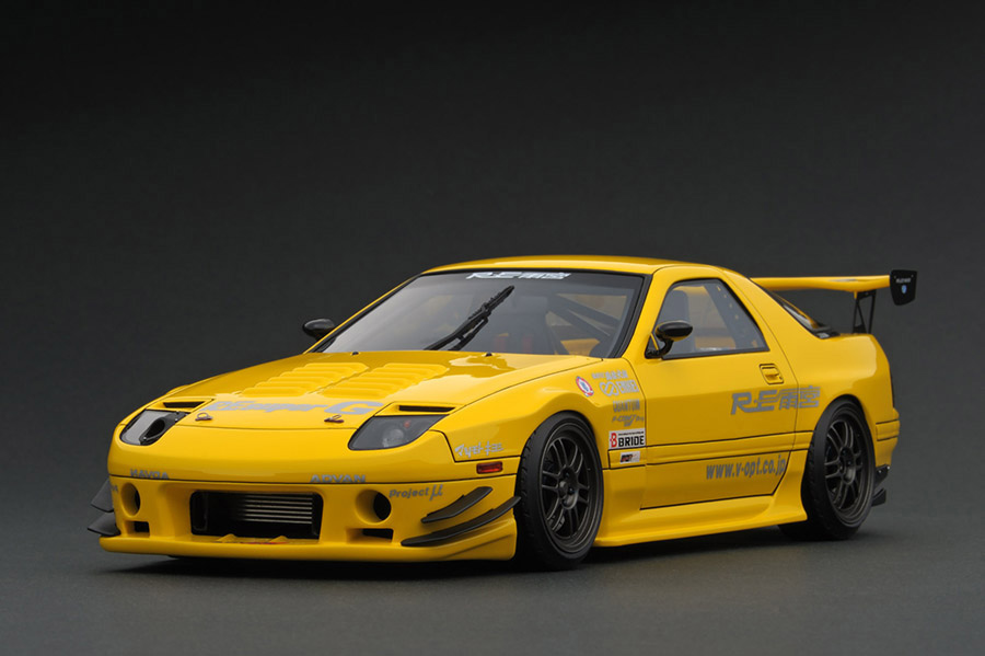 IG1518 1/18 Mazda RX-7 (FC3S) RE Amemiya Yellow | LINE UP | [公式