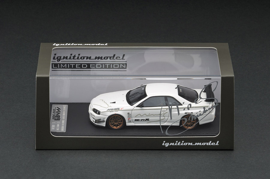 IG1817 1/43 Nissan Skyline GT-R Mine's (R34) White HOBBY FORUM ver