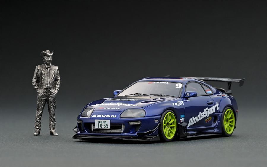 IG1974 1/43 Toyota Supra (JZA80) RZ ORIDO-STREET Ver.2 Blue With