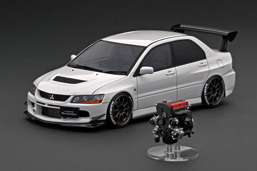IG2433 1/18 Mitsubishi Lancer Evolution IX (CT9A) White With