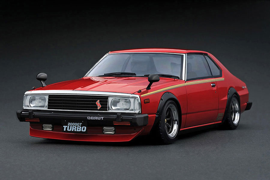 IG3475 1/18 Nissan Skyline 2000 Turbo GT-ES (C211) Red | LINE UP
