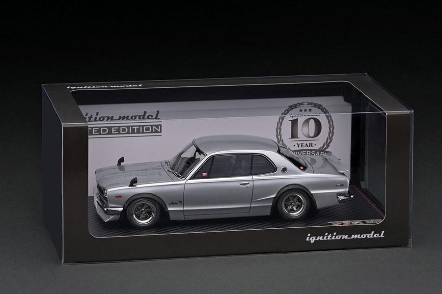 IG3234 1/18 Nissan Skyline 2000 GT-R (KPGC10) Silver 10th