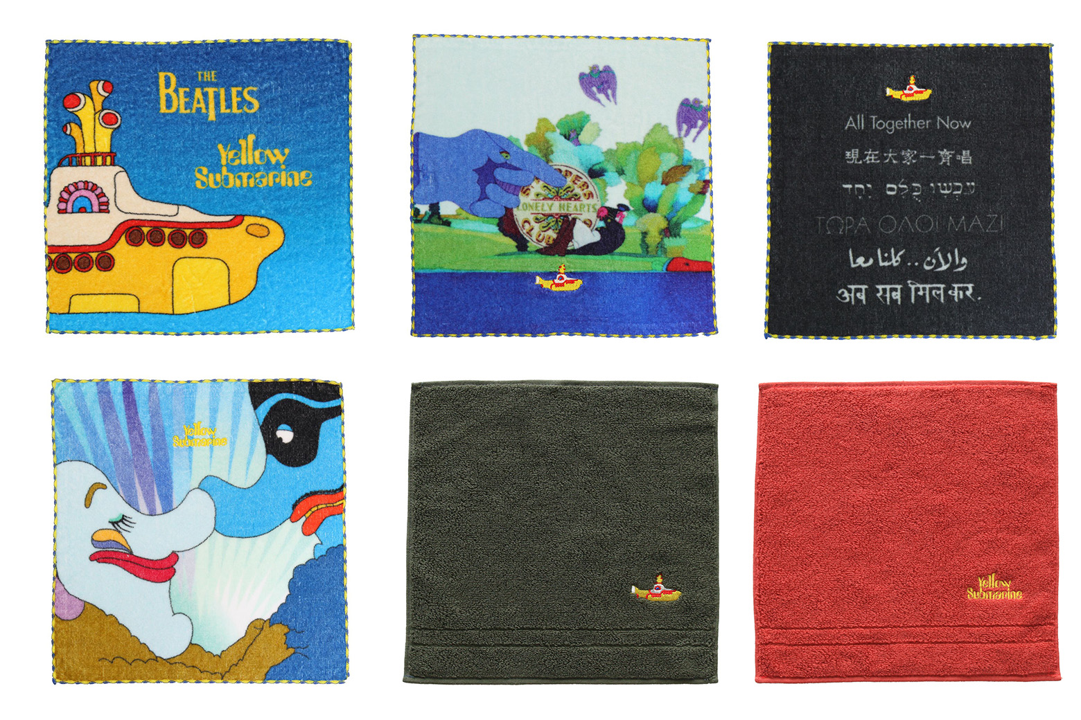 Beatlesタオルハンカチ『Yellow Submarine 50th BOX』 | IKEUCHI