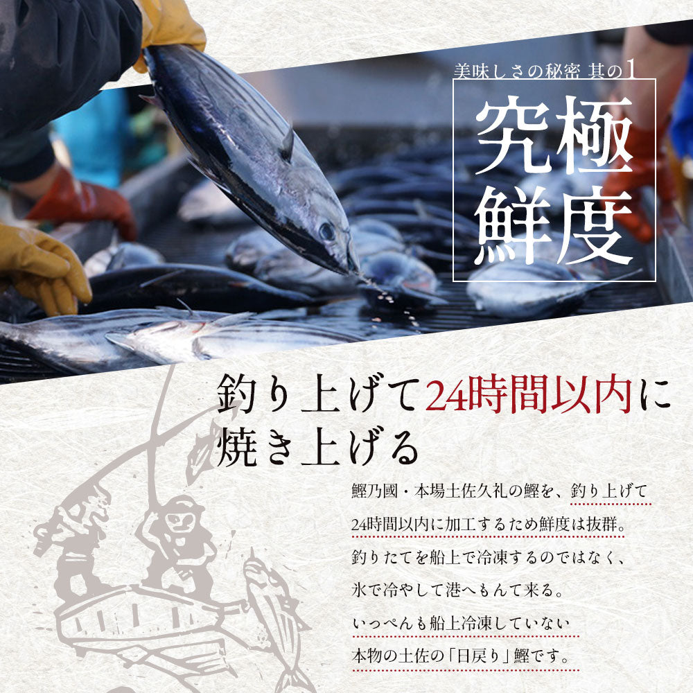 高知県産 日戻り わら焼き 鰹のたたき 本まぐろ （大トロ・中トロ