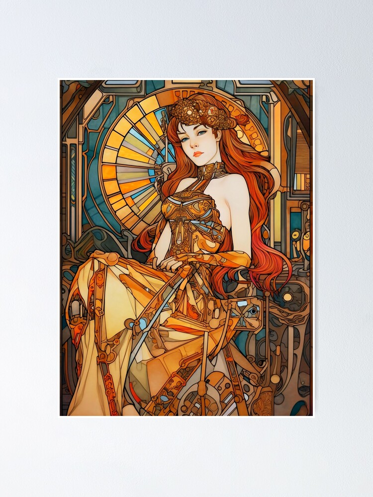 Art Nouveau Stained Glass Steampunk