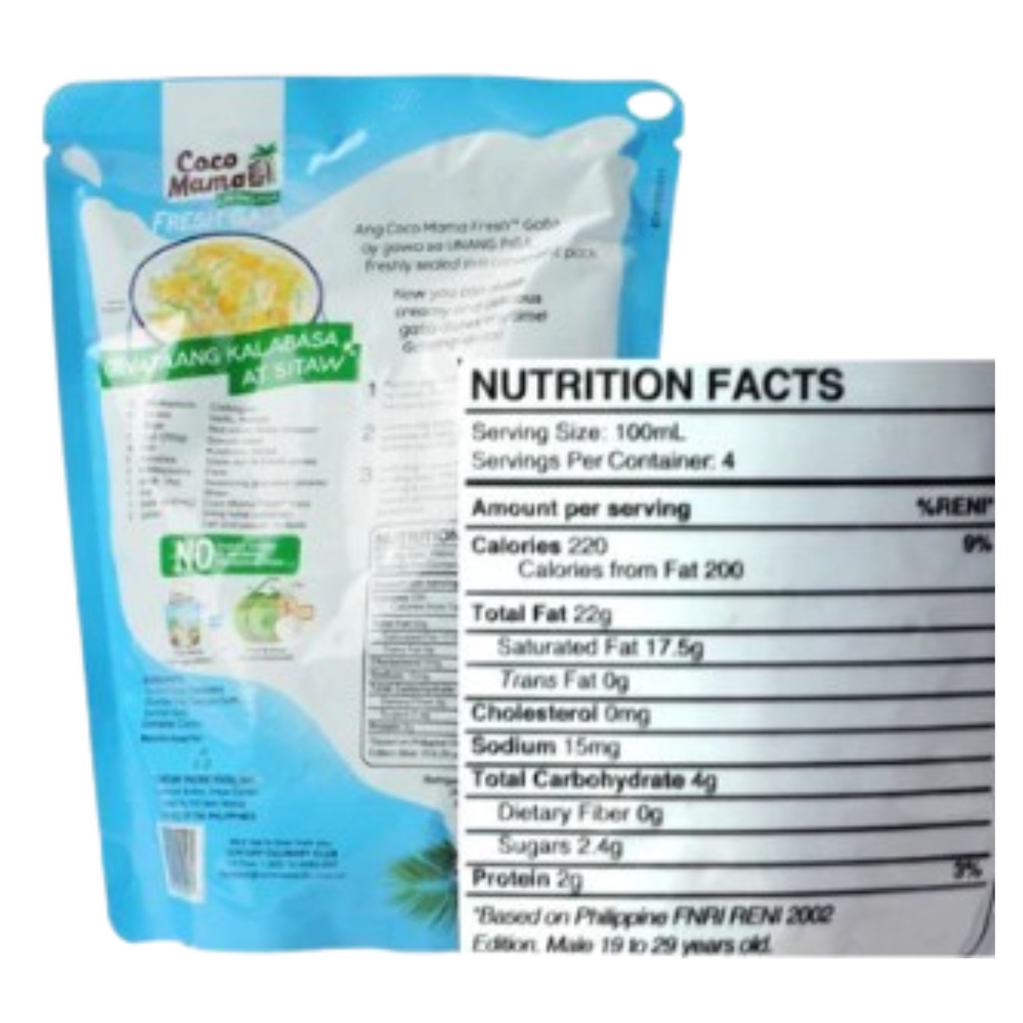 Coco Mama Fresh Gata (Coconut Milk) 400ml - Walmart.com