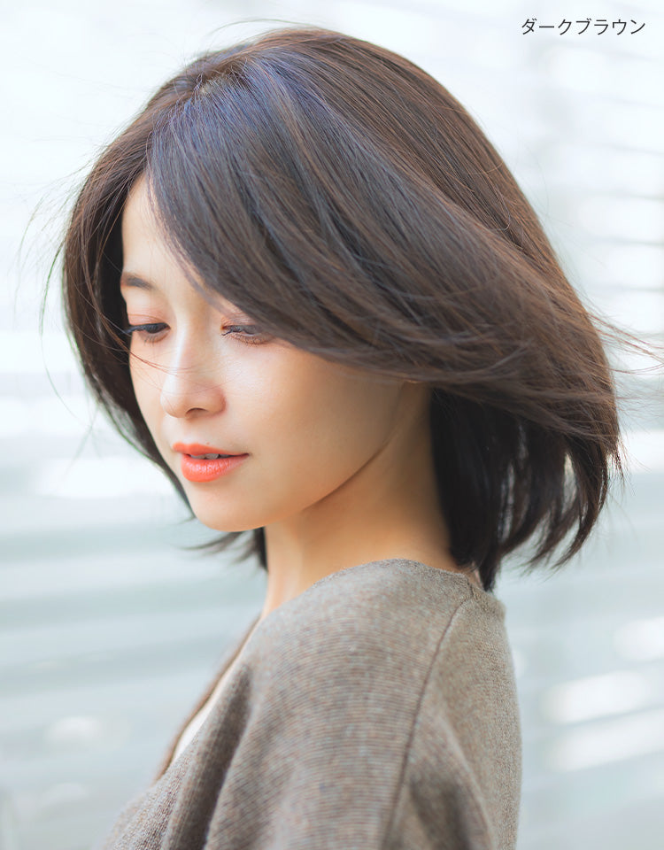 天使のオリエンタルボブ人毛MIX フルウィッグ｜リネアストリア