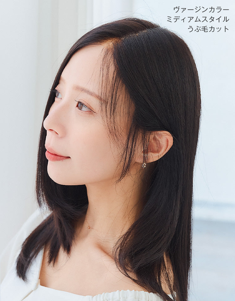 REMY人毛100%天使の風渡るレース フルウィッグ ロング｜リネアストリア